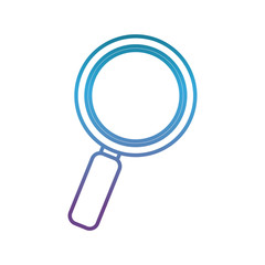 magnifying glass icon over white background vector illustration