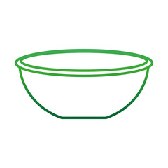 bowl utensil icon over white background vector illustration