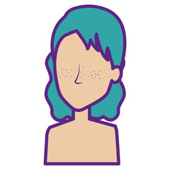 beautiful woman shirtless avatar character