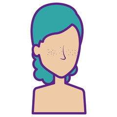beautiful woman shirtless avatar character