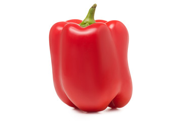 Red bell pepper isolation
