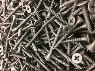 Black metal screws