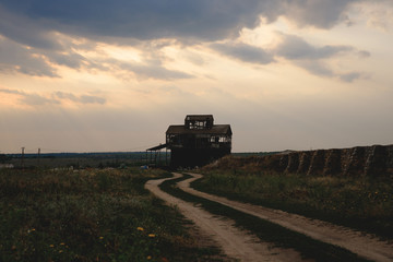 Fototapeta premium lonely mysterious house