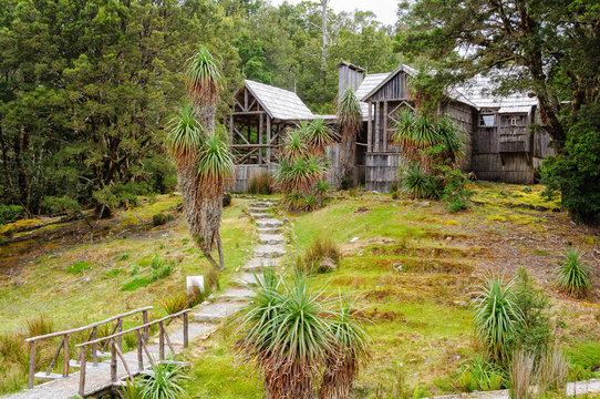 The original Waldheim forest home was built by Gustav and Kate Weindorfer as a rustic home and guest chalet in 1912  - Cradle Mountain, Tasmania, Australia