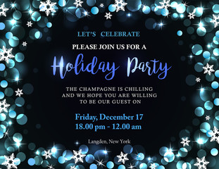Holiday party invitation