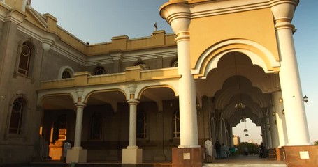 Timelapse of people praying at Bole Medhane Alem Cathedral, Addis Ababa, Ethiopia.