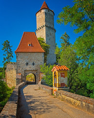 Fototapeta na wymiar Zvikov castle in summer