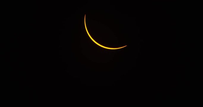 Solar eclipse as seen in the path of totality over Mackay, Idaho.