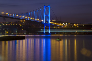 Fototapeta na wymiar Bosphorus Bridge Long Exposure