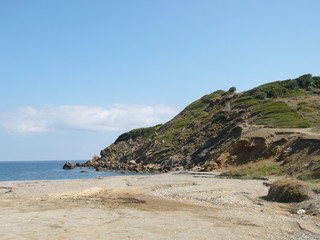Fototapeta na wymiar Beautiful Greek coast
