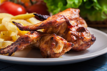 Tasty baked chicken wings