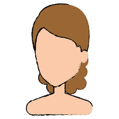 beautiful woman shirtless avatar character