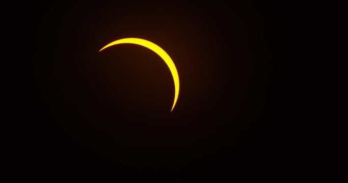 Timelapse of solar eclipse as seen in the path of totality over Mackay, Idaho.