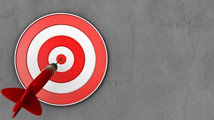 3d target with dart