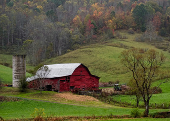 Rustic barn in rural North Carolina