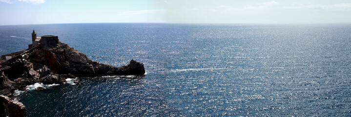 view of the coast around Portovenere u