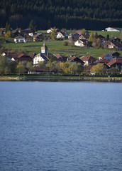 Fototapeta na wymiar Saint-Point (village du Haut-Doubs)