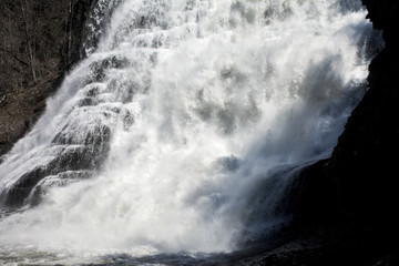 Water Cascading  Down Ithaca Falls