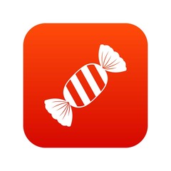 Delicious candy icon digital red