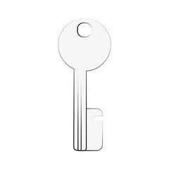 key isolated icon image vector illustration design  black sketch line