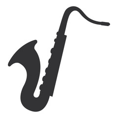 saxophone instrument isolated icon