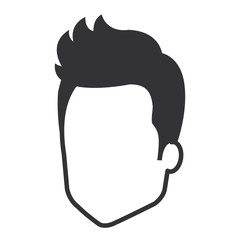 young man head avatar character