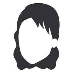 beautiful woman head avatar character