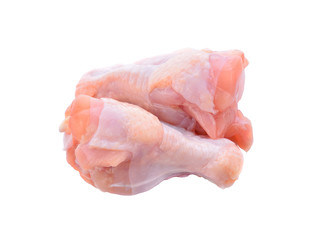 Chicken meat on a white background