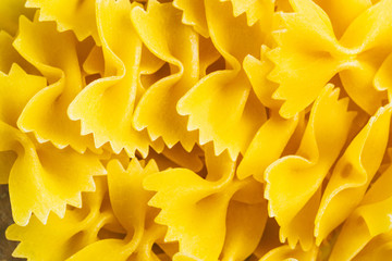 Background of pasta farfatle
