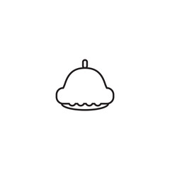 Vector Pattypan squash icon. Farm vegetables element. Premium quality graphic design. Signs, outline symbols collection, simple thin line icon for websides, web design, mobile app, infographics