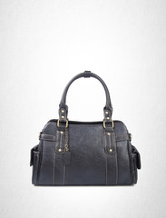 bag or black colour female bag on a background.
