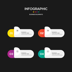 Infographics business marketing report template layout design