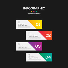 Fototapeta premium Infographics business marketing report template layout design