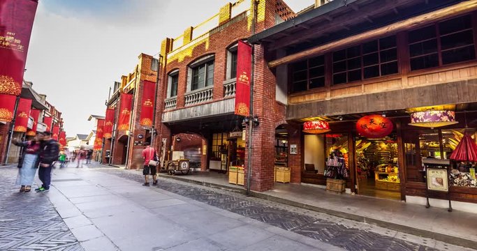 Beautiful sunset timelapse, Taiwan Yilan city  skyline	