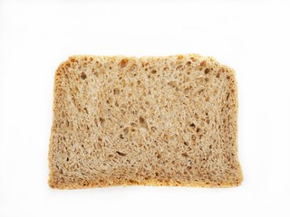 Bread slice isolated