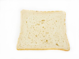 Bread slice isolated