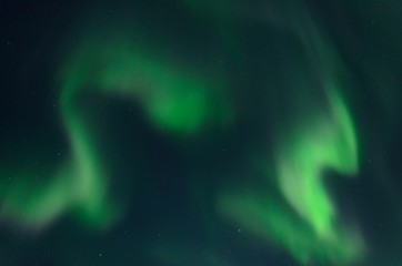 The Northern Lights,the Aurora in the night sky.