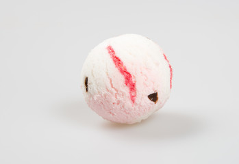 ice cream scoop or ice cream ball on the background.