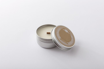 on the white background.