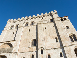 Gubbio, Italy. One of the most beautiful small town in Italy. The historical building called Palazzo dei Consoli