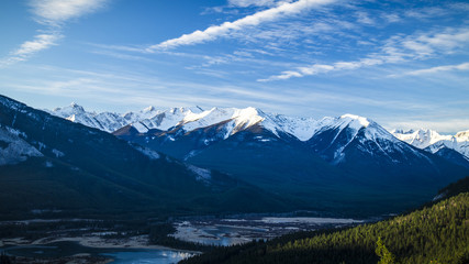 Fototapeta na wymiar Banff mountains