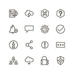 Interface icon set