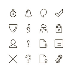 Interface icon set