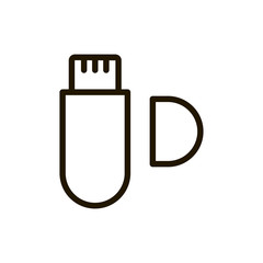 Usb line icon