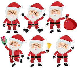 Santa in six actions