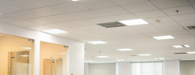 Blurred office ceiling wide space - 179051304