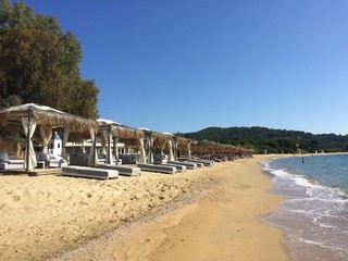 Fototapeta na wymiar Beautiful Greek beach