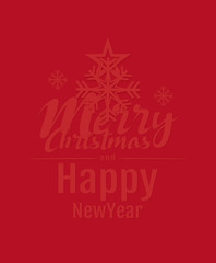 Fototapeta premium christmas and hapy new year background vector design