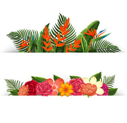 Two design of flower decorations