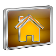 Home Button - 3D illustration
